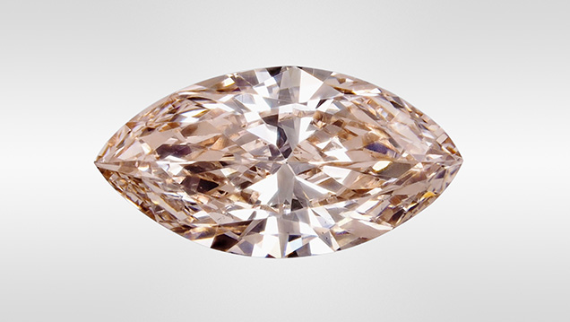 LPHT-treated brownish pink CVD synthetic diamond