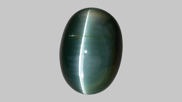 A 6.93 carat cat’s-eye tourmaline 