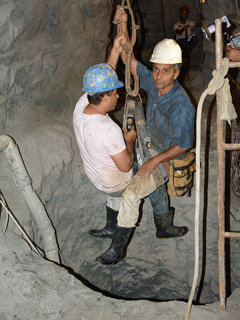 Miners at Montebello mine