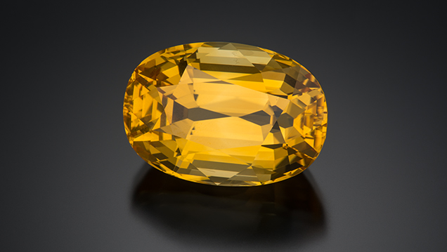 Golden sapphire from Sri Lanka