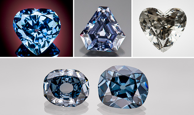 blue diamonds
