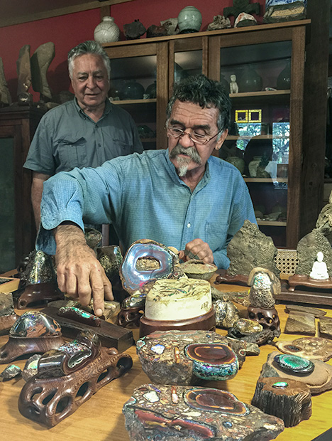 Eddie Maguire and his opal collection