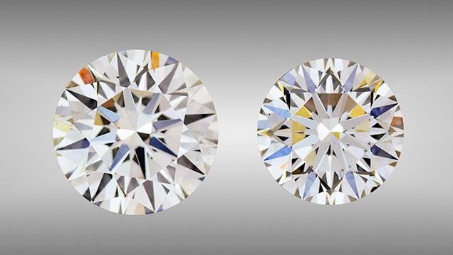 2.51 and 3.23 ct CVD synthetic diamonds