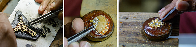 Manufacturing traditional kundan jewelry