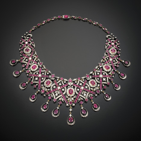 Burmese ruby necklace