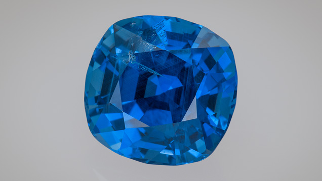 Cushion-cut Burmese sapphire