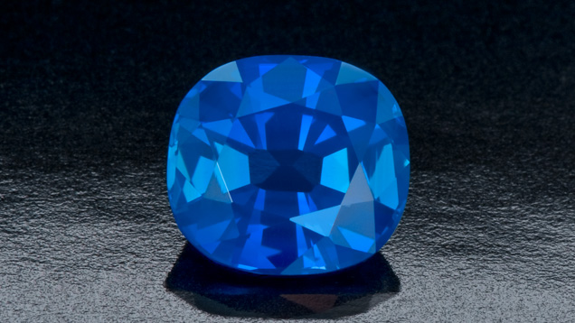 Cushion-cut Kashmir sapphire