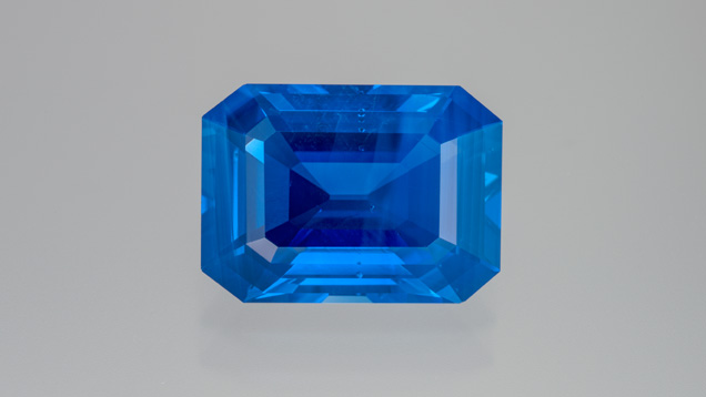 Step-cut Kashmir sapphire