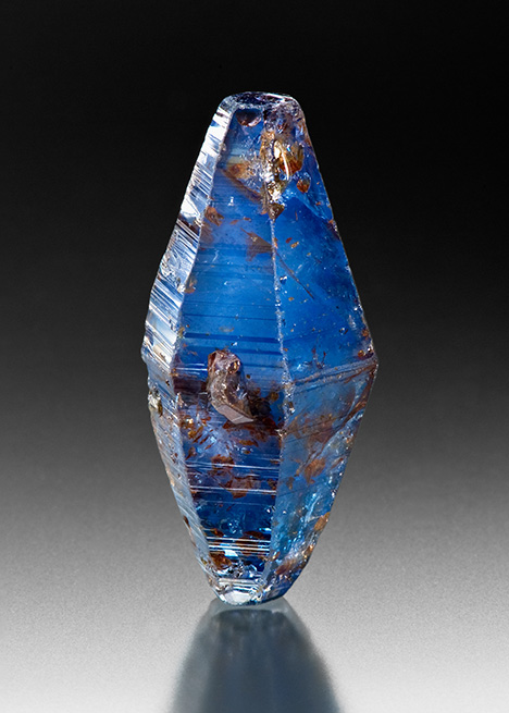 Rough bipyramidal sapphire