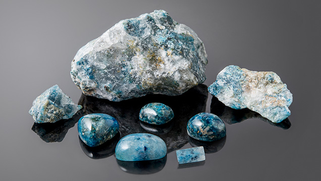 Blue Amblygonite-Montebrasite from Rwanda