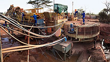 The main ruby mining areas of northern Mozambique.