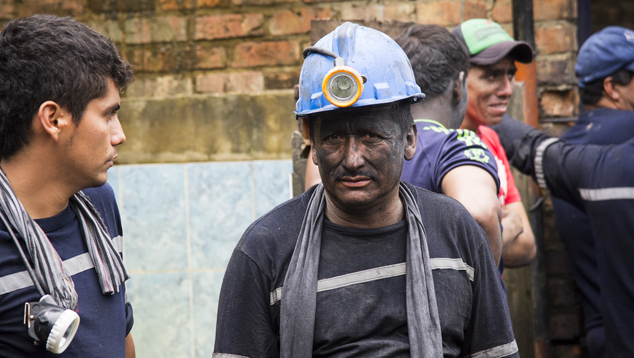 Emerging from tunnels at La Paz mine